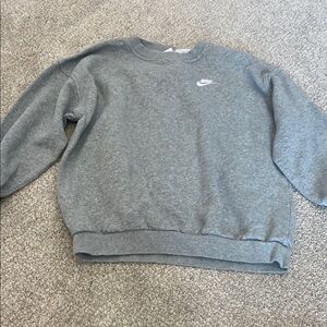 Nike Kids Classic Gray Crew Neck Sweater